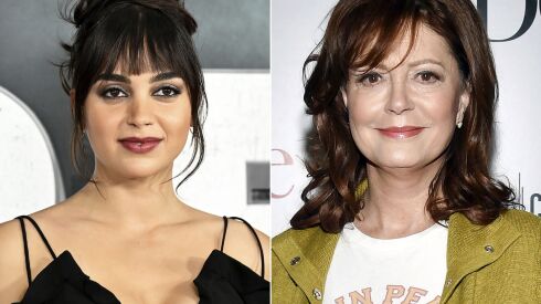 Melissa Barrera (left) and Susan Sarandon made statements that some deemed antisemitic.