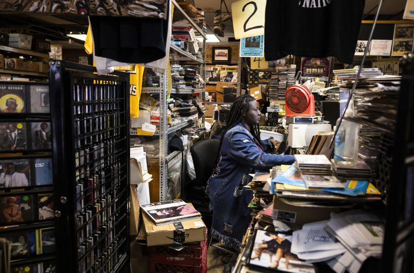 A granddaughter of Marie Henderson works at Out of the Past Records, in West Garfield Park.